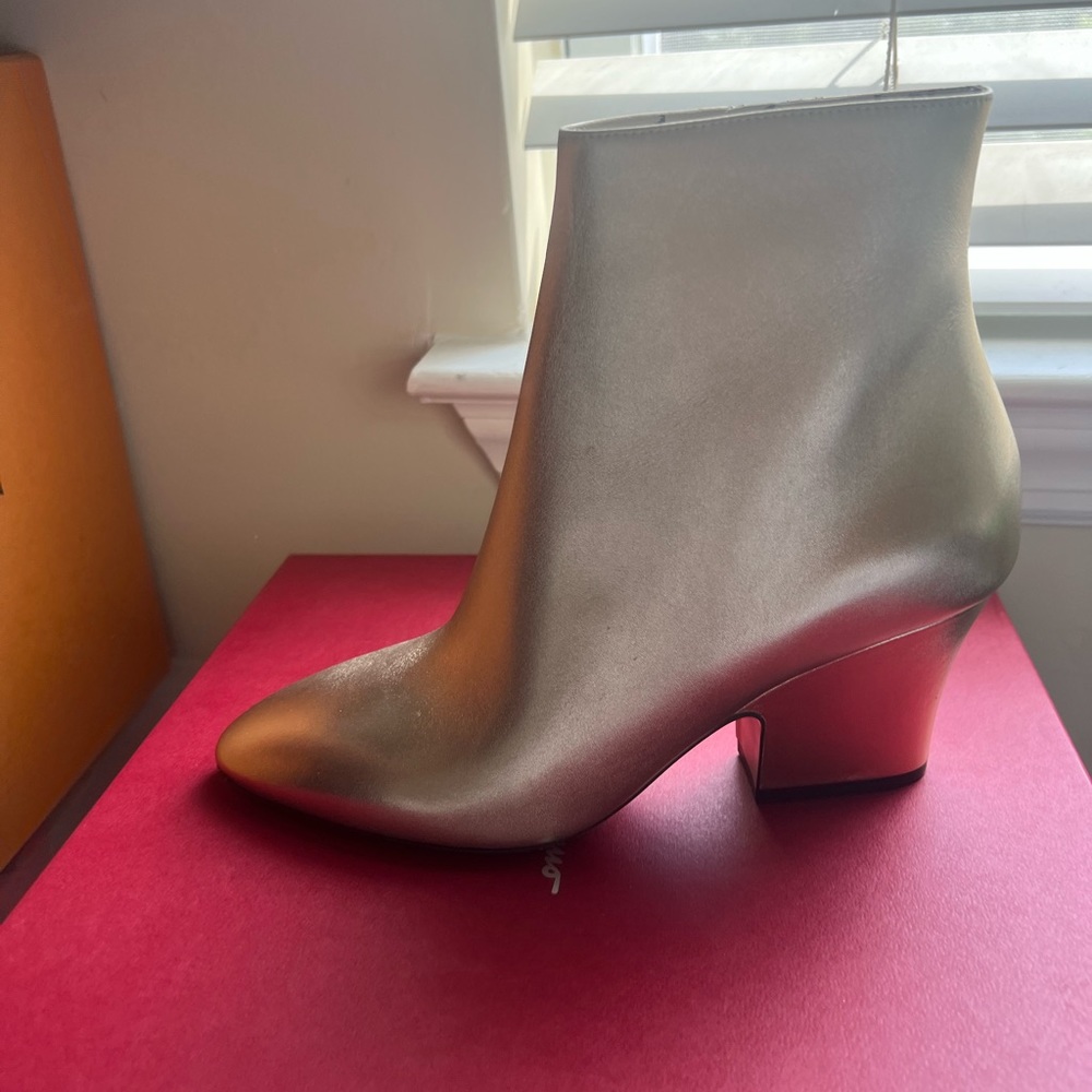 Salvatore Ferragamo Gold Booties